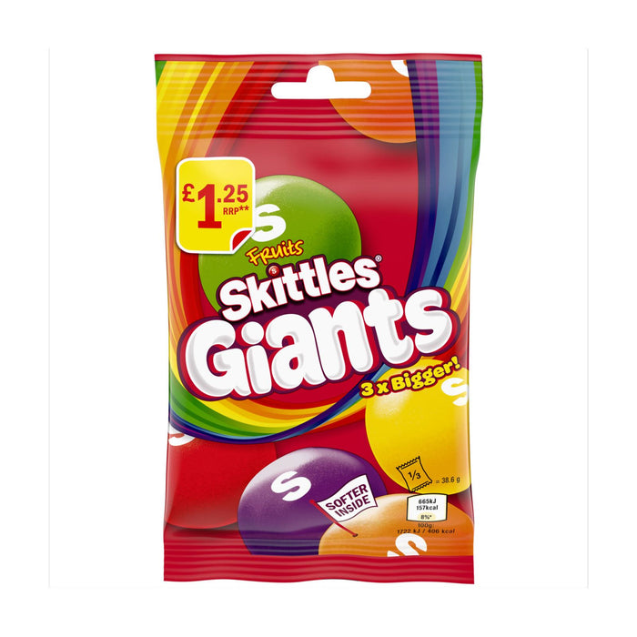 Skittles Giants Fruits Chewy Candies 116g  (Box of 14)