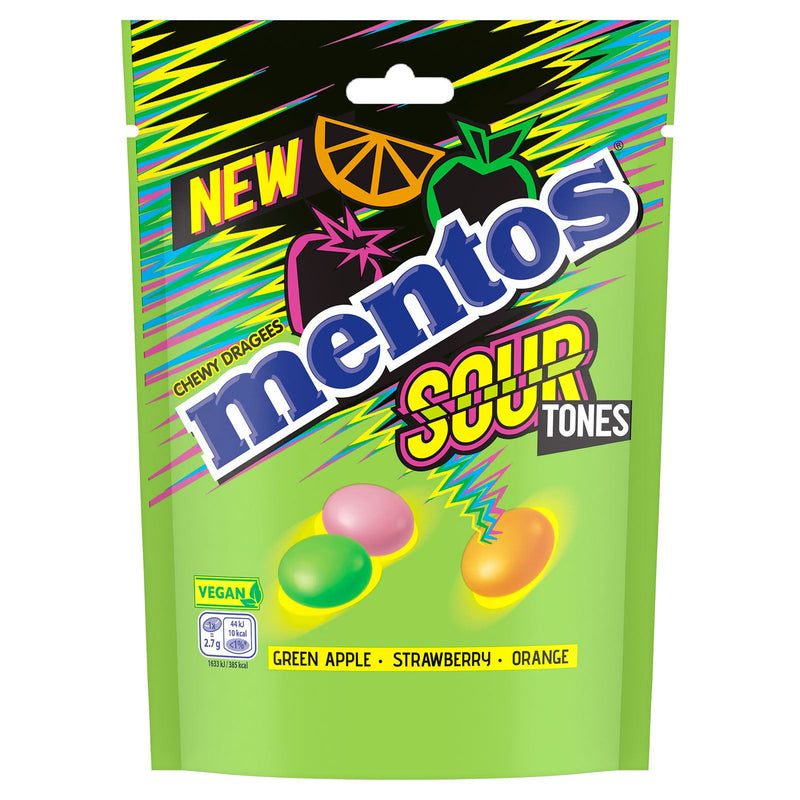 Mentos Sour Tones Chewy Dragees (7 x 150g) - image 2