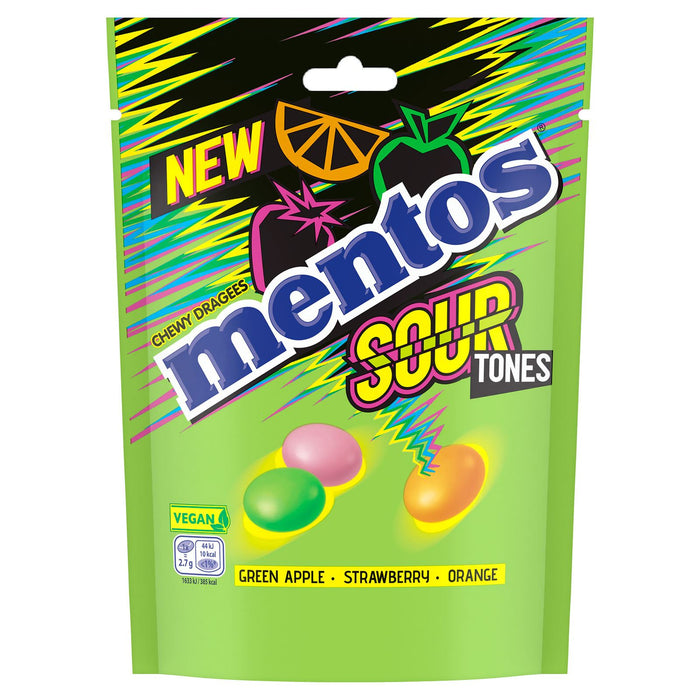 Mentos Sour Tones Chewy Dragees (7 x 150g)