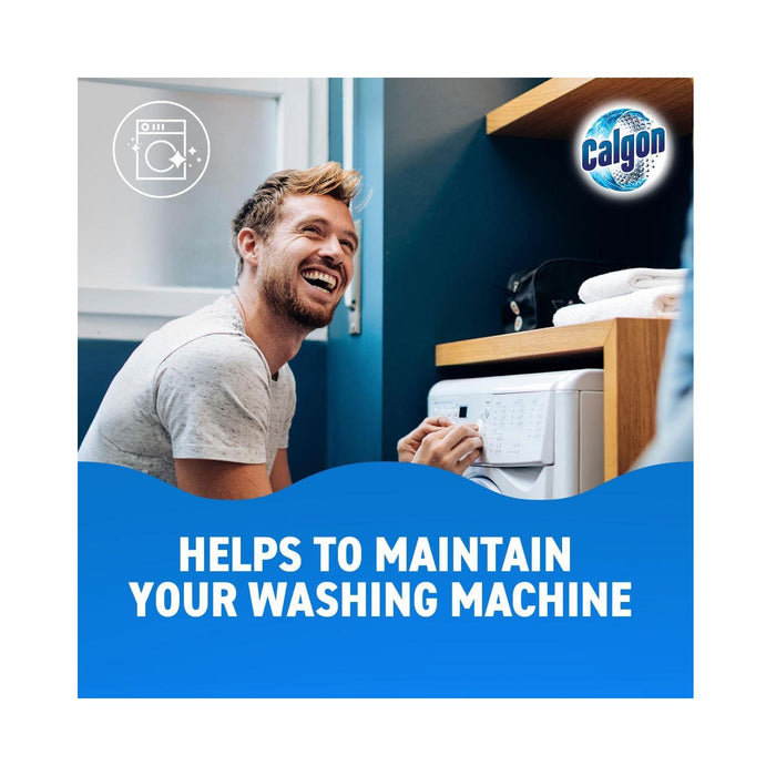 Calgon 4-in-1 Washing Machine Cleaner and Water Softener Tablets, 8 Count, (Box of 14)