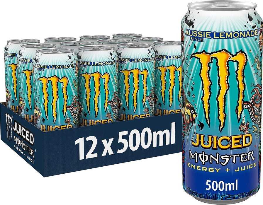 Monster Juiced Aussie Lemonade 500ml (Box of 12)
