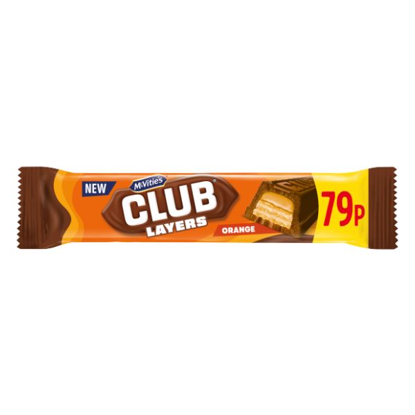 McVitie's Club Layers Orange (24 x 39g)