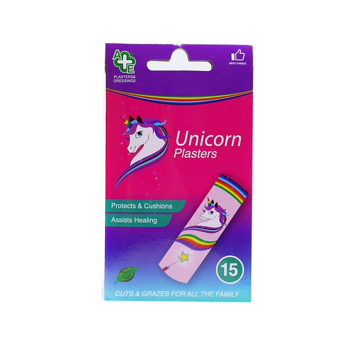 A&E Unicorn Plasters 15s