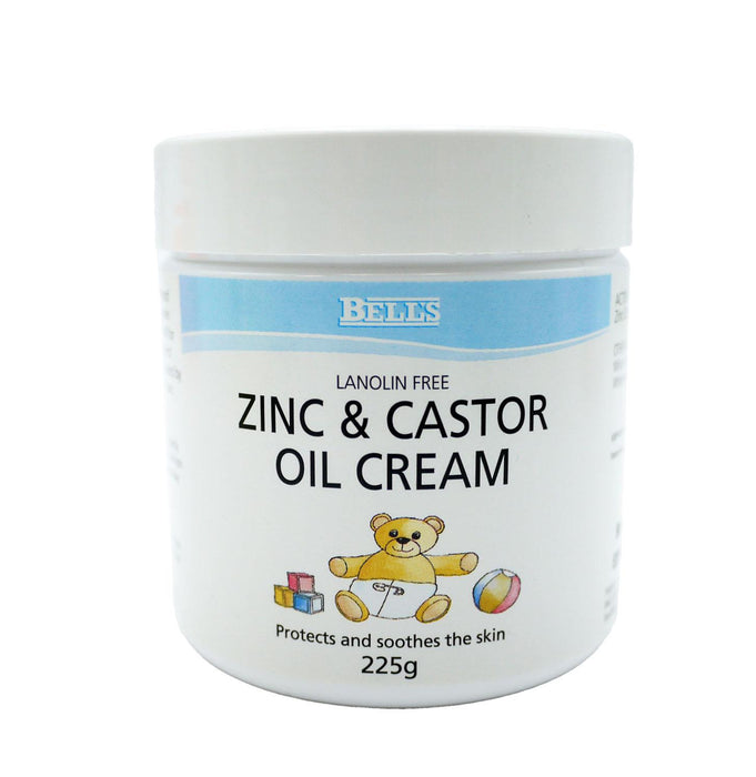 Bells Zinc & Castor Oil Cream 225g