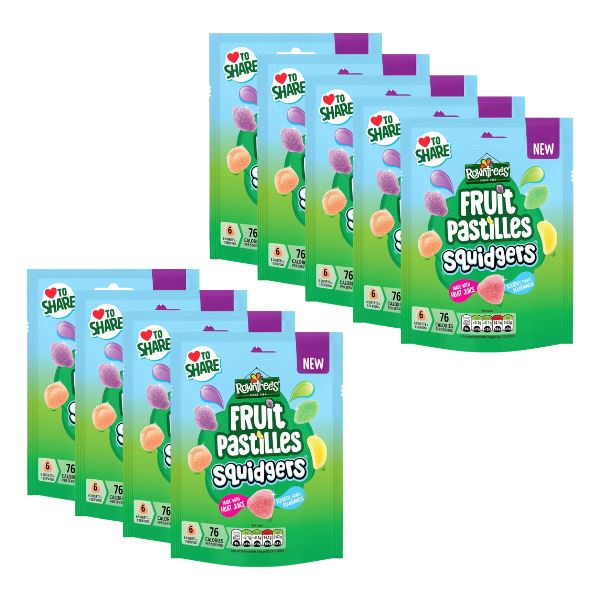 Rowntree's Fruit Pastilles Squidgers Sweets Sharing Bag (9 x 120g)