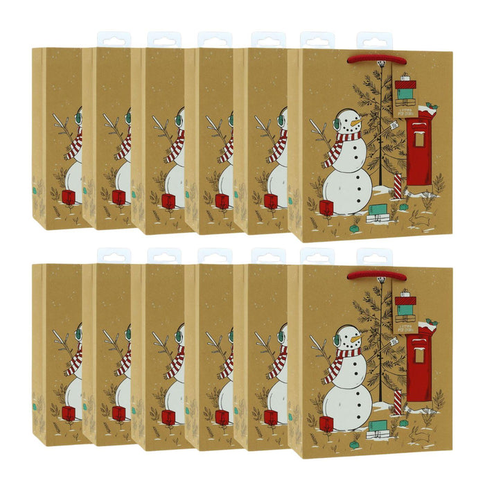 Tom Smith Classic Christmas Medium Gift Bag (Box of 12)