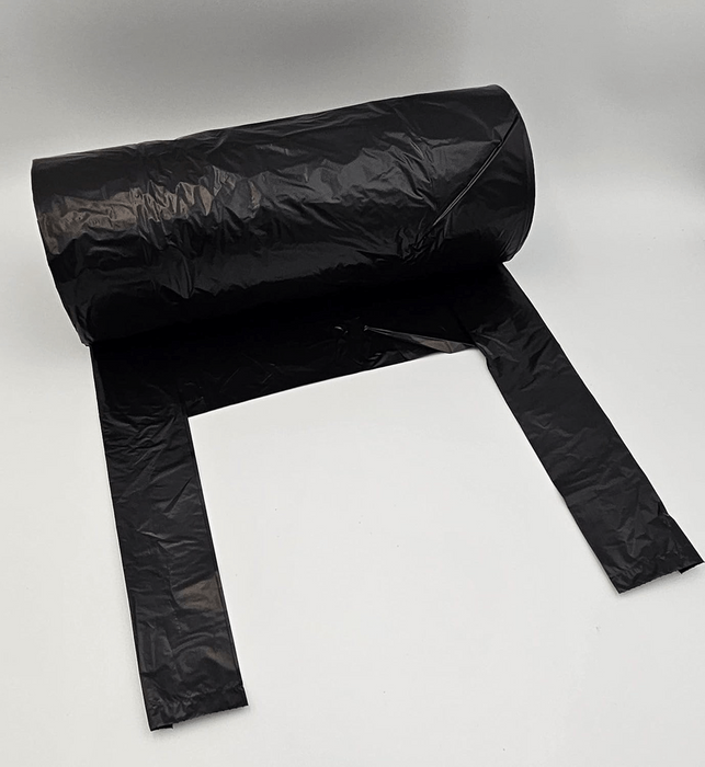 Tidyz Heavy-Duty Black Bin Bags Extra Strong Refuse Sacks with Tie Handles 50 Pack - 50L