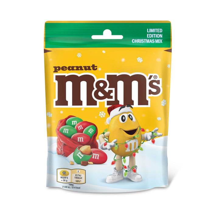 M&Ms Peanut Milk Chocolate Limited Edition Christmas Mix (13 x 112g)