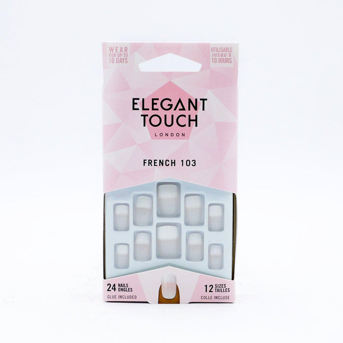 Elegant Touch False Nails French Pink 103- 24 count (Pack of 1)