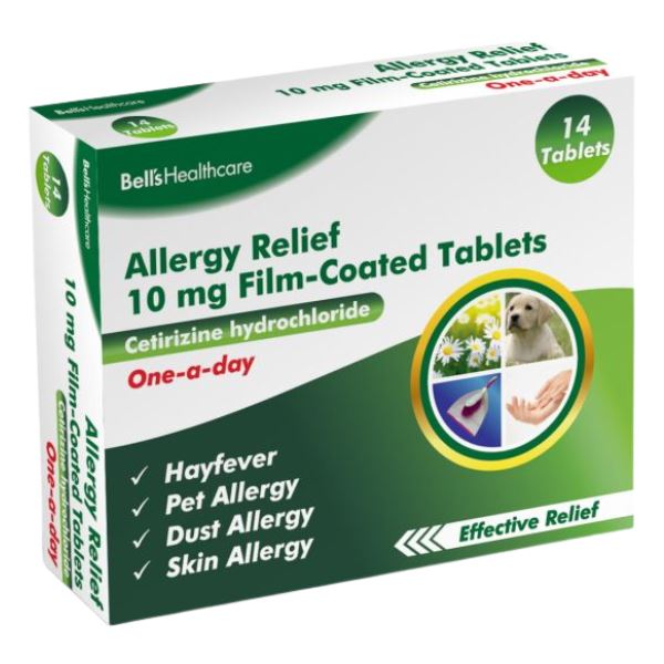 Bell's Healthcare Allergy Relief Cetirizine 10mg Tablets, 14's