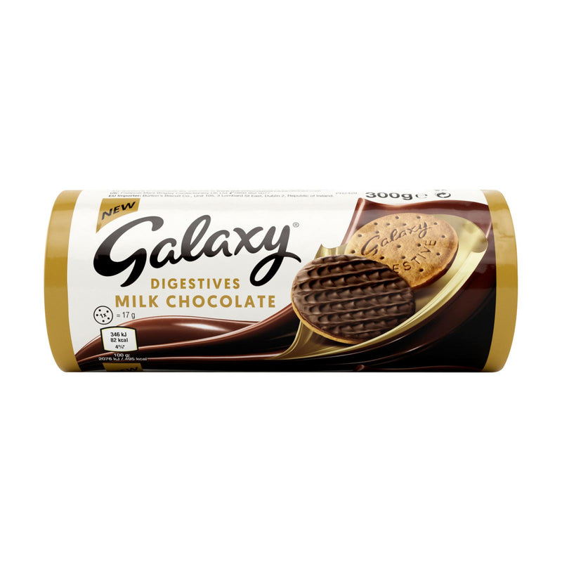 Galaxy Biscuits Milk Chocolate Digestives 300g (Box of 21)