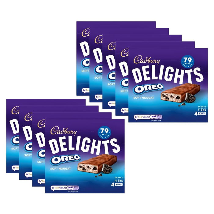 Cadbury Delights Oreo Soft Nougat Bars, 4 Pack (9 x 88g)