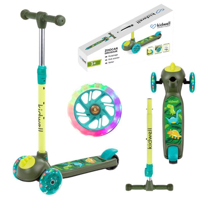 Kidwell 3 Wheeled Light Up Balance Scooter (Dinosaur)