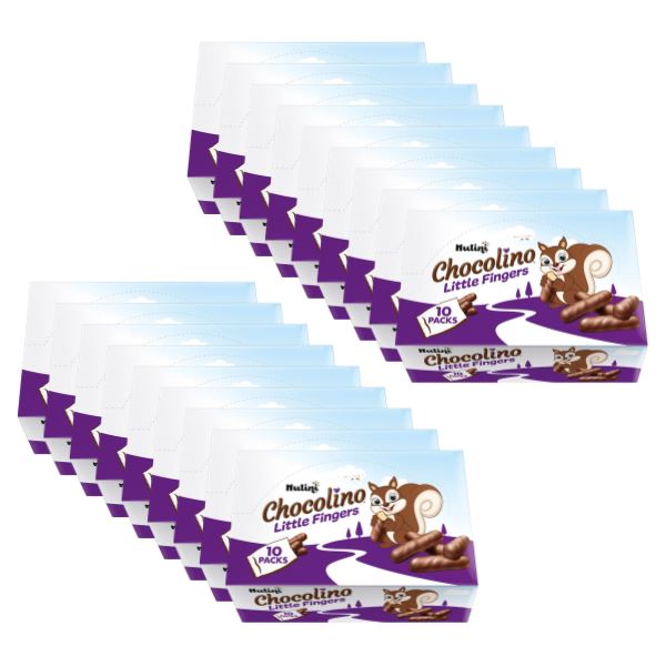 Nutini Chocolino Little Fingers, 10 Pack (18 x 130g)