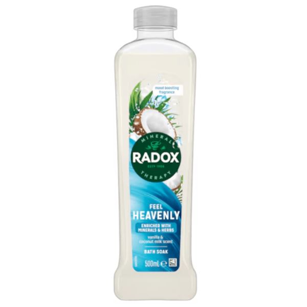 Radox Feel Heavenly Bath Soak with Coconut & Milk 500ml