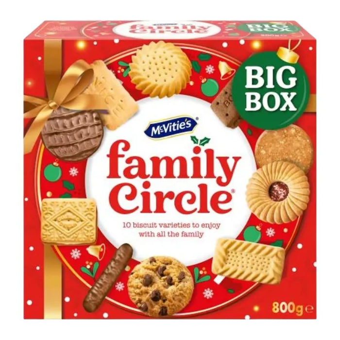 McVitie's Family Circle Big Box, 10 Variety Biscuits (5 x 800g)