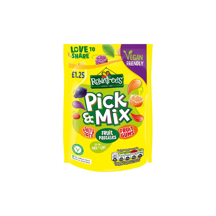 Rowntrees Mixed Pouch  Pm £1.25  120 g (Box of 10)