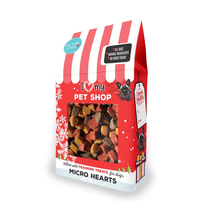 I Love My Pet Xmas Shop Box Micro Hearts 175g