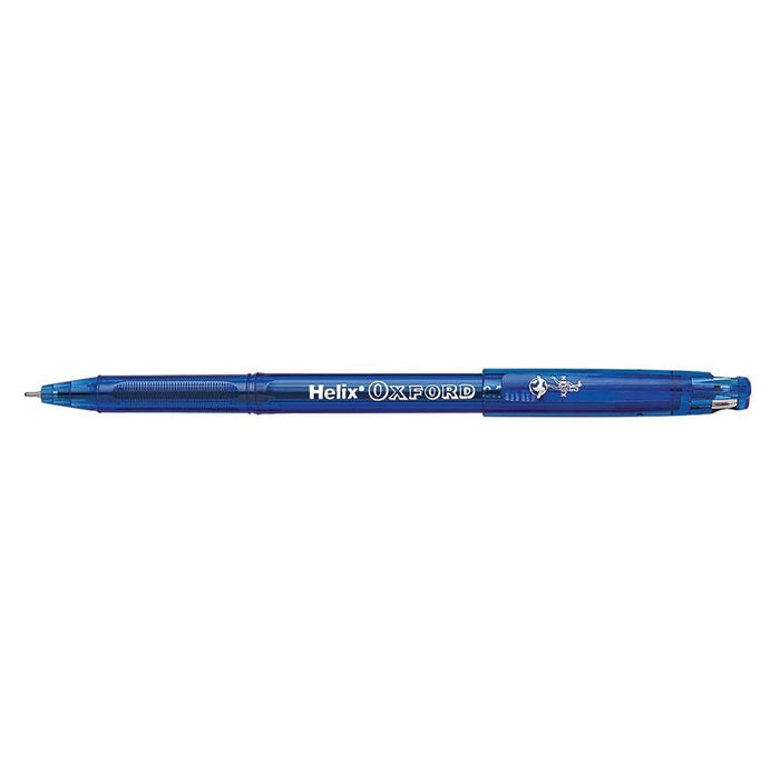 Helix Oxford Plus Gel Pens, Blue - 4 Pack