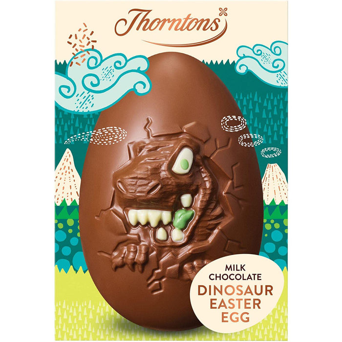 Thorntons Milk Chocolate Dinosaur Easter Eggs 151g (Box of 4)