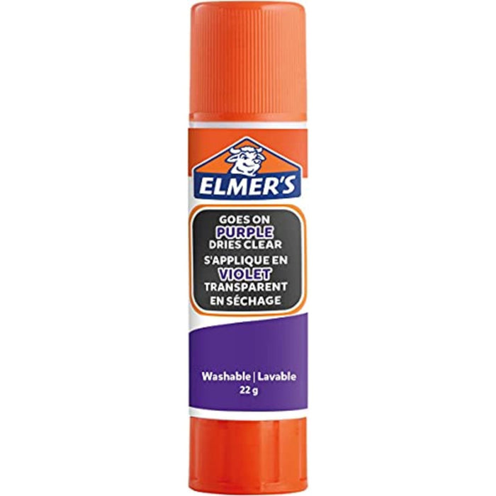 Elmer's Disappearing Purple Glue Sticks Dries Clear 22g