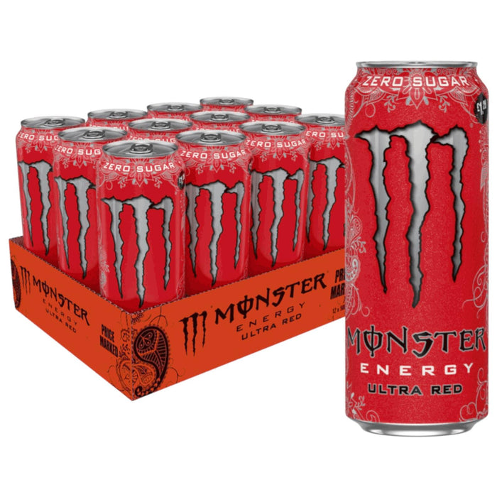 Monster Energy Drink Ultra Red 500ml (Box of 12)