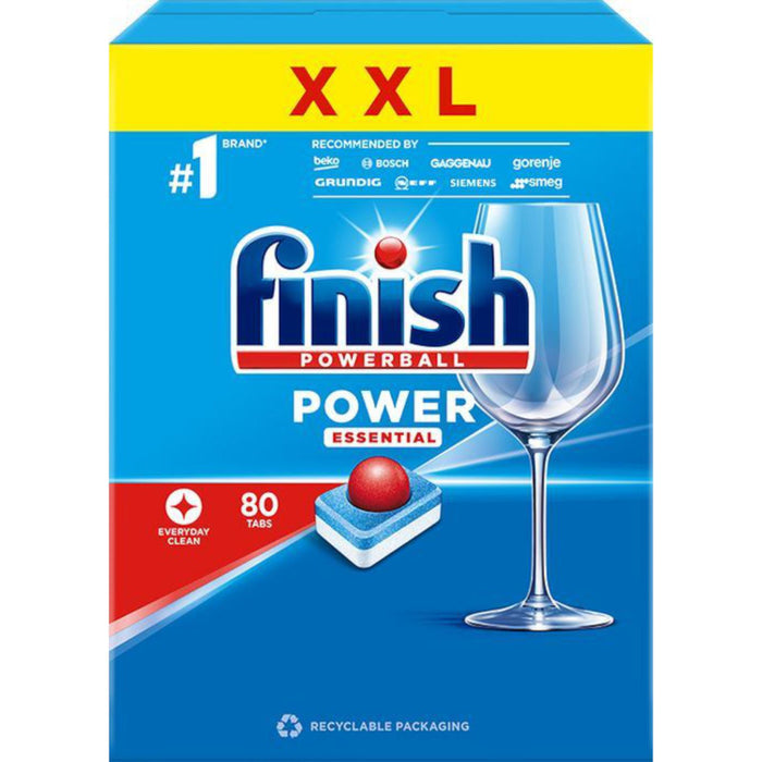 Finish Powerball All In 1 Dishwasher Tablets Regular 80 Tabs