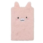 Paperchase Fluffy Bunny A5 Ruled Notebook with Rainbow Pages