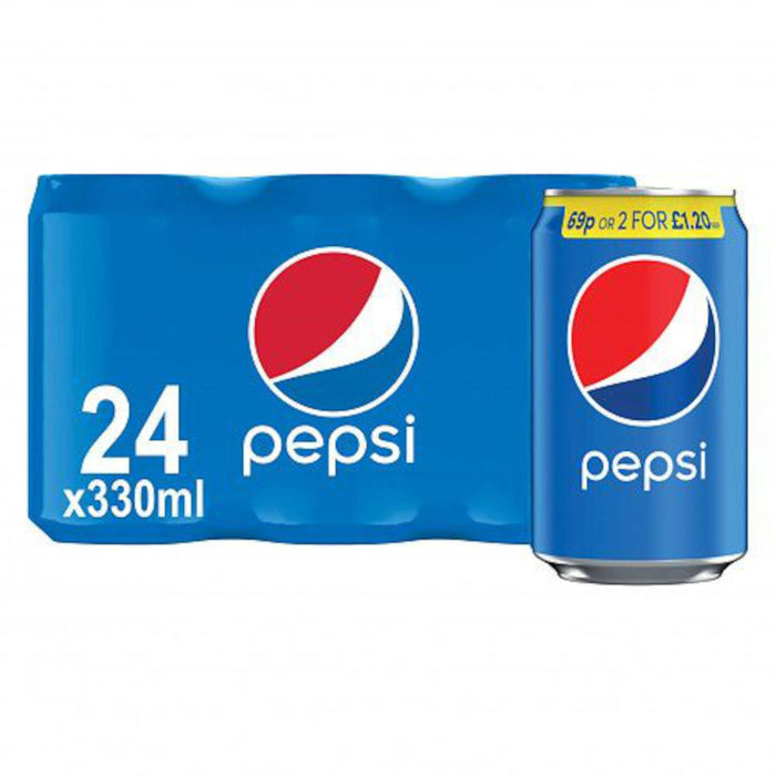 Pepsi Cola Can 330ml (Box of 24)
