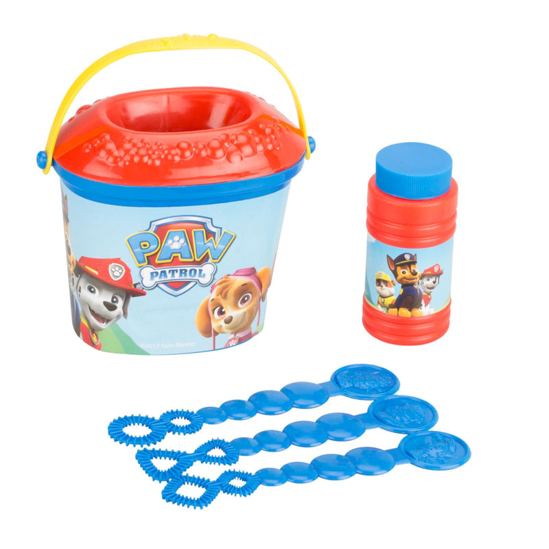 HTI Nickelodeon Paw Patrol Bubble Bucket 3 Bubble Wands Dip & Wave - image 2