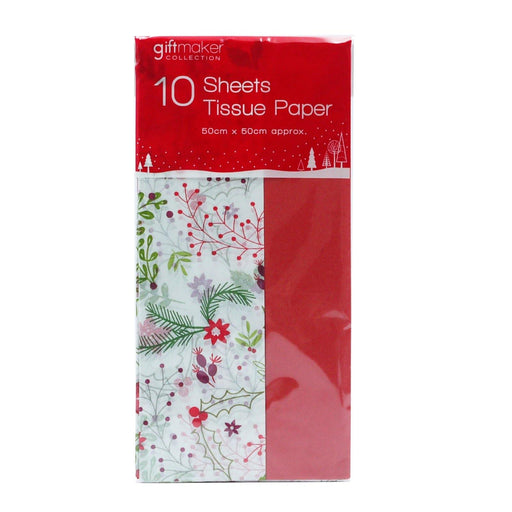 Christmas Tissue Paper Traditional - 10 Sheets - myShop.co.uk