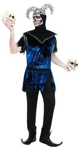 Smiffy's Corrupt Court Jester Adult Halloween Costume - Large