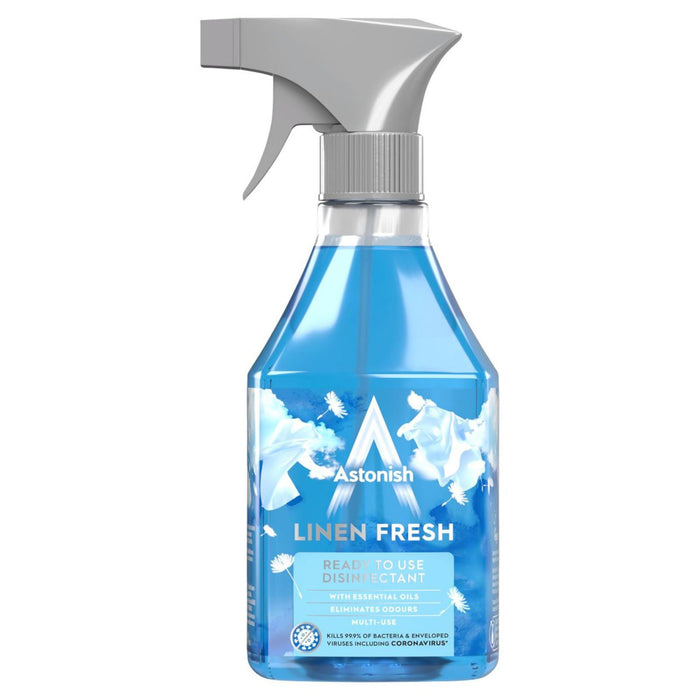 Astonish Ready To Use Disinfectant Spray Linen Fresh 550ml
