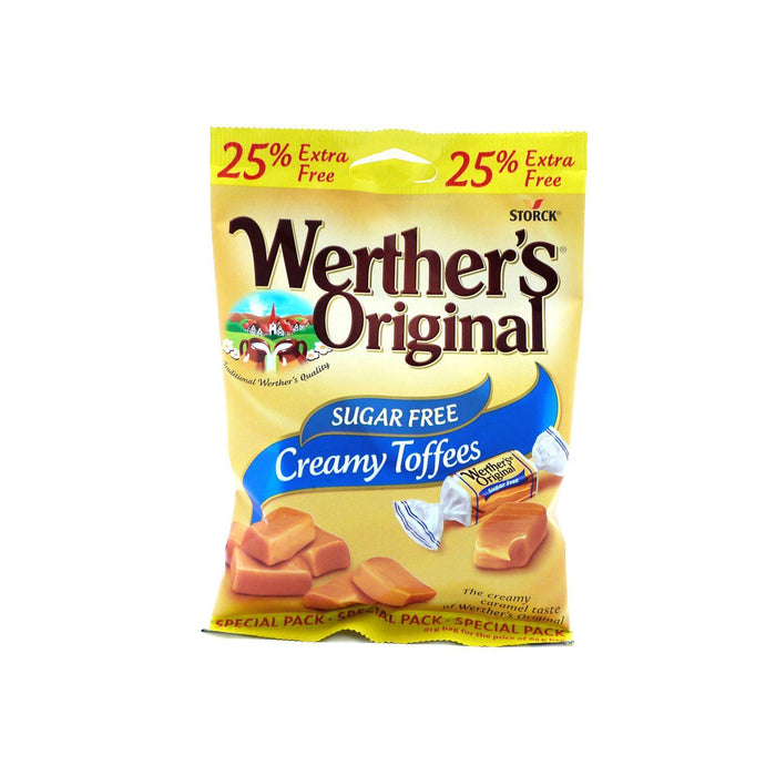Werther's Original Sugar Free Creamy Toffees 81g (Box of 24) - myShop.co.uk