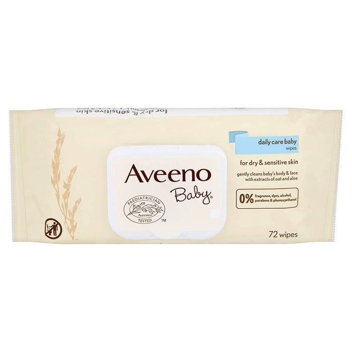 Aveeno Baby Daily Care Wipes 72'S (Box of 12)