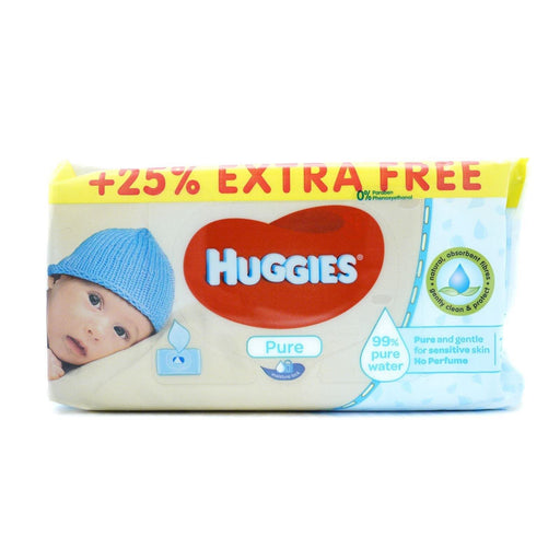 Huggies Baby Wipes Pure 72'S (Box of 10) - myShop.co.uk
