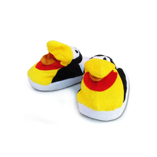 Fluffy Flopz Animal Plush Slippers Funny Kids Shoes - Penguin - myShop.co.uk