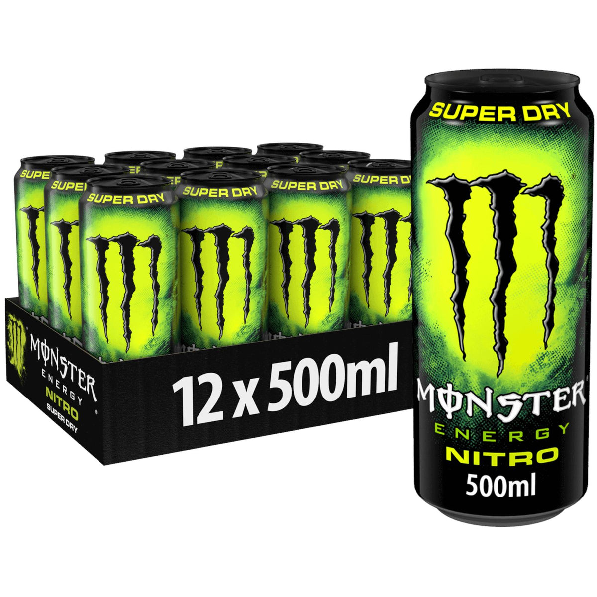 Monster Energy Drink Nitro Super Dry 500ml (Box of 12) — myShop