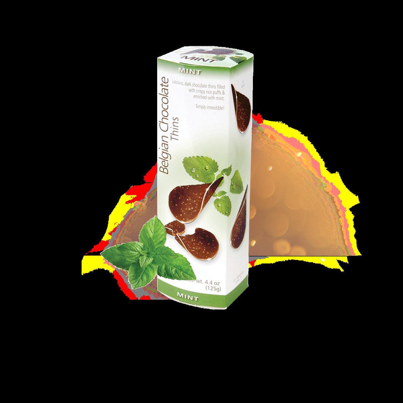 Royal Chocolates Belgian Chocolate Thins Mint 80g (Box of 12) - myShop.co.uk
