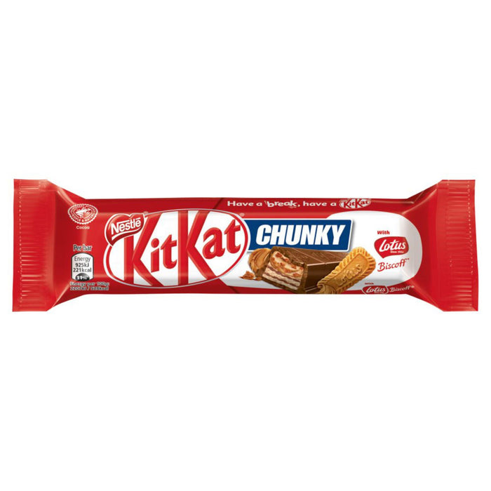 Kit Kat Chunky Lotus Biscoff Milk Chocolate Bar 42g (Box of 24)