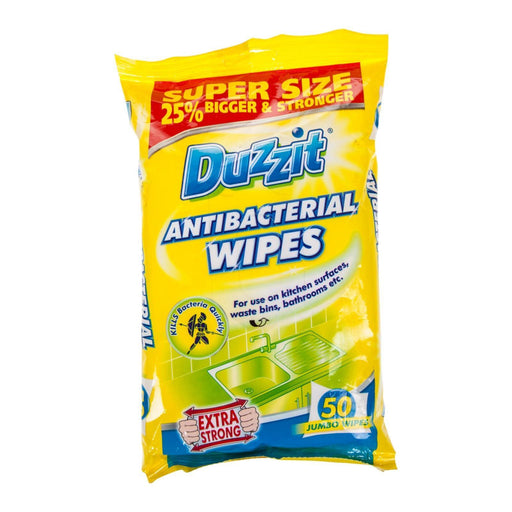 Duzzit Antibacterial Wipes 50'S - myShop.co.uk