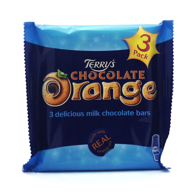Terry's Chocolate Orange Bars 105g (16 Packs of 3, Total 48) - myShop.co.uk