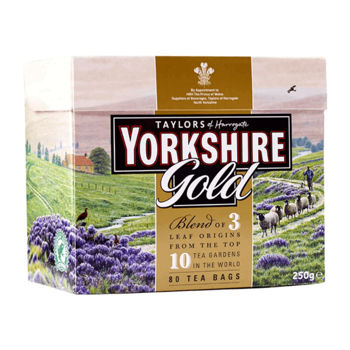 Taylors of Harrogate Yorkshire Black Tea Gold 80 Bags (Box of 5)