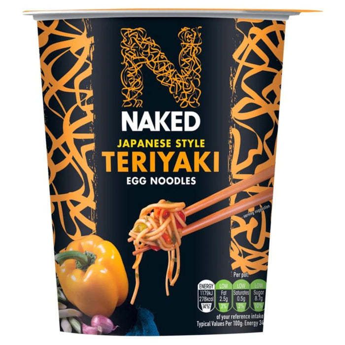 Naked Noodle Japanese Teriyaki Fine Eggs Noodles 78g (Box of 6)