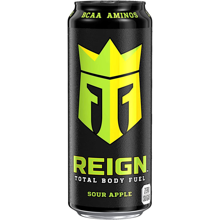 Monster Energy Drink Reign Sour Apple 500ml (Box of 12) BBE 31/12/22