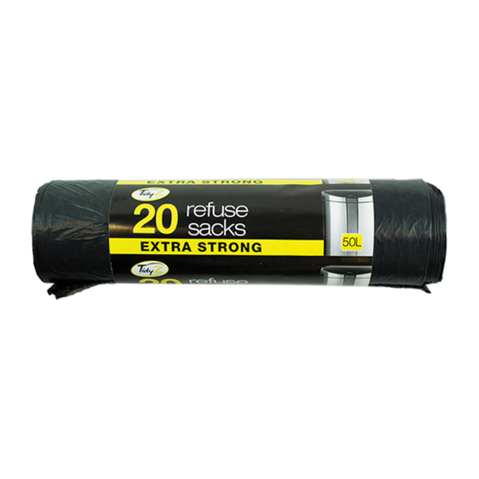 50L Extra Value Bin Liners 20'S