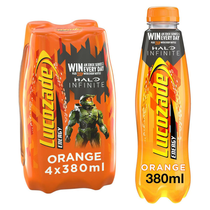 Lucozade Energy Drink Orange 380ml (Box of 24)