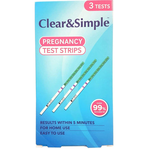 Clear & Simple Pregnancy Test Strips - 3 Strips - myShop.co.uk