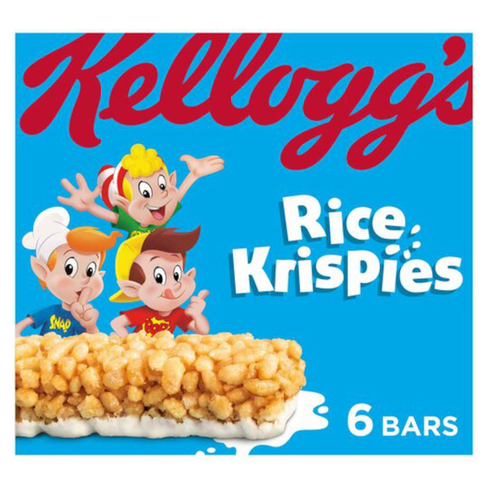 Kellogg's Rice Krispies Toasted Rice Cereal & Milk Bar 6 Pack 20g (Box of 14)