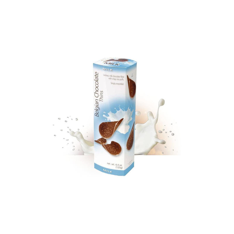 Royal Chocolates Belgian Chocolate Thins Milk 80g (Box of 12) - myShop.co.uk